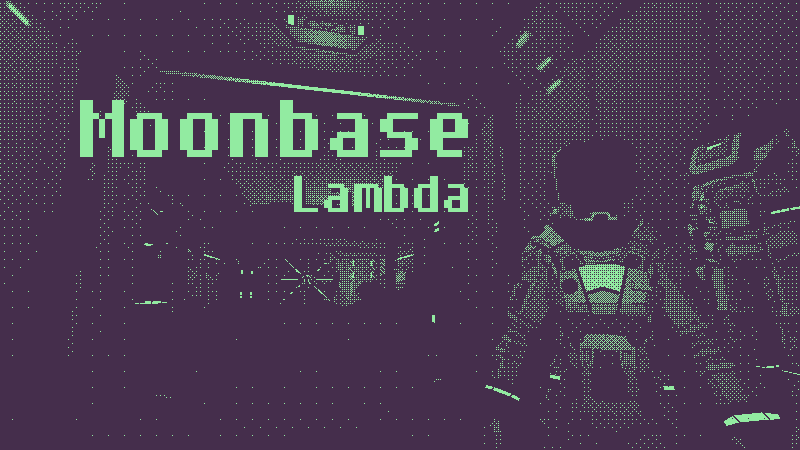 『Moonbase Lambda』未知の怪物が潜む月面基地を脱出するサバイバルホラーがSteamにて発売。緑と黒で描かれるノイズのかかった世界で、自動生成される迷路を逃げ延びろ