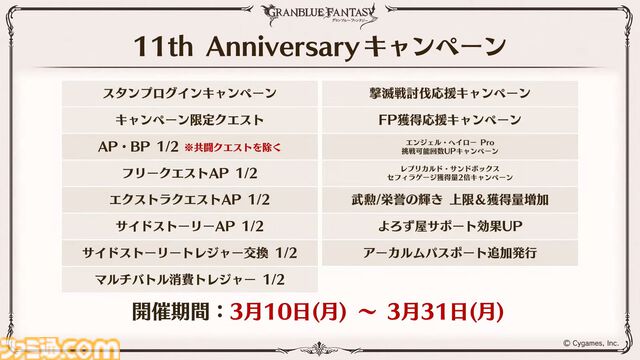 『グラブル』11周年記念最新情報まとめ。新要素“アーティファクト”や“天元たる六色の理”のフリークエスト版、アニバーサリーメモリアルキャンペーンなど新たな試みが多数！