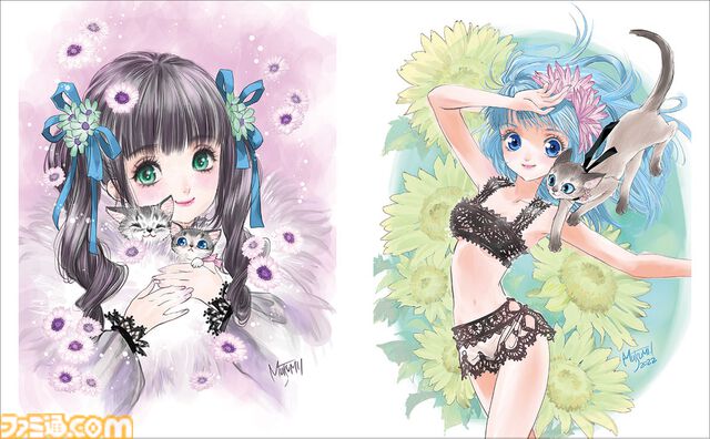 『いのまたむつみ画集MIA（ミア）』6月に発売。愛した猫のオリジナルイラストを中心に、『新世紀GPXサイバーフォーミュラ』など版権作品、最後まで手掛けていたラフも。画集初収録のイラストも掲載