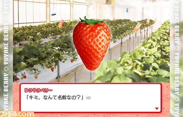 『いきなりストロベリー』突如始まる“ふくしまいちご”との甘酸っぱい恋愛シミュレーション。王道ヒロイン“ゆうやけベリー”、優等生タイプ“ふくはる香”、ボクっ娘“ふくあや香”を攻略しよう