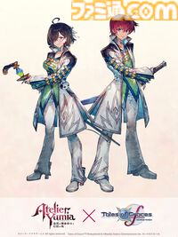 『ユミアのアトリエ』に『テイルズ オブ グレイセス エフ リマスター』のコラボコスチュームが無料DLCで登場予定。コラボ衣装を纏ったアスベル＆ユミアの姿が公開