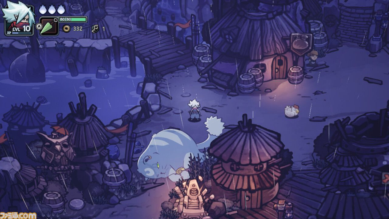 『トワイライトモンク』主人公の武器は石柱、手書きの幻想世界を冒険するアクションRPGが3月27日発売