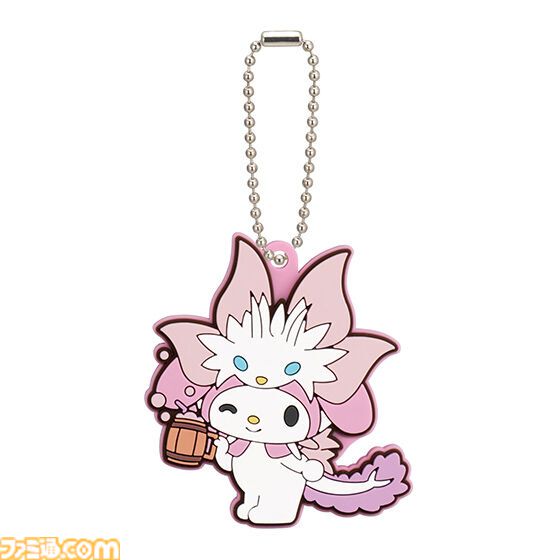 『モンハン』×サンリオキャラクターズのコラボイラストがカプセルラバーマスコットに。アイルーに扮したハローキティ、タマミツネ姿のマイメロディなど全10種