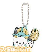 『モンハン』×サンリオキャラクターズのコラボイラストがカプセルラバーマスコットに。アイルーに扮したハローキティ、タマミツネ姿のマイメロディなど全10種
