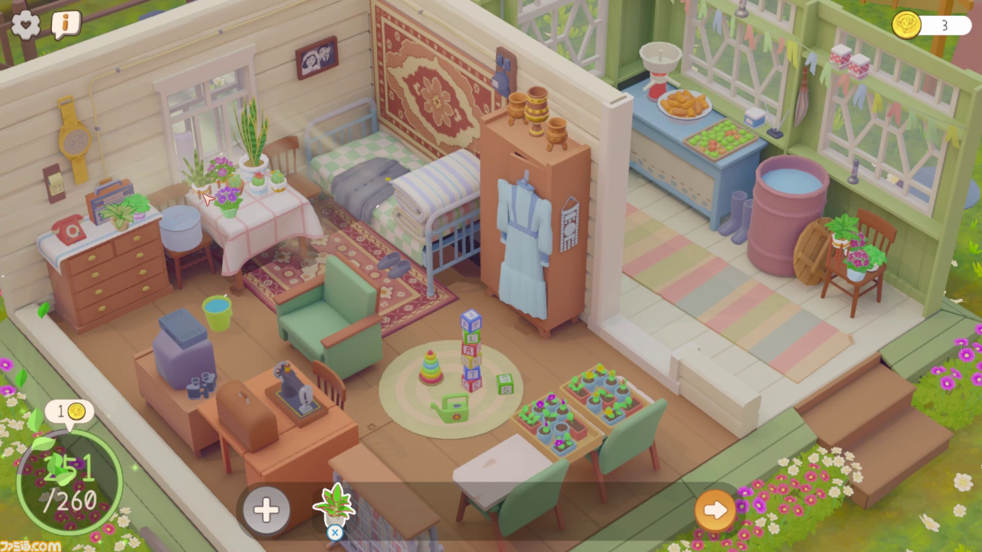 『Urban Jungle』3月21日よりSteamにて配信。部屋に植物を配置し、緑あふれる癒しの空間を作るガーデニングパズル。猫を撫でることもできちゃう