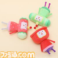『塊魂』イチゴチャンとミソのぬいぐるみがかわいい。手のひらサイズの新商品が3月18日発売