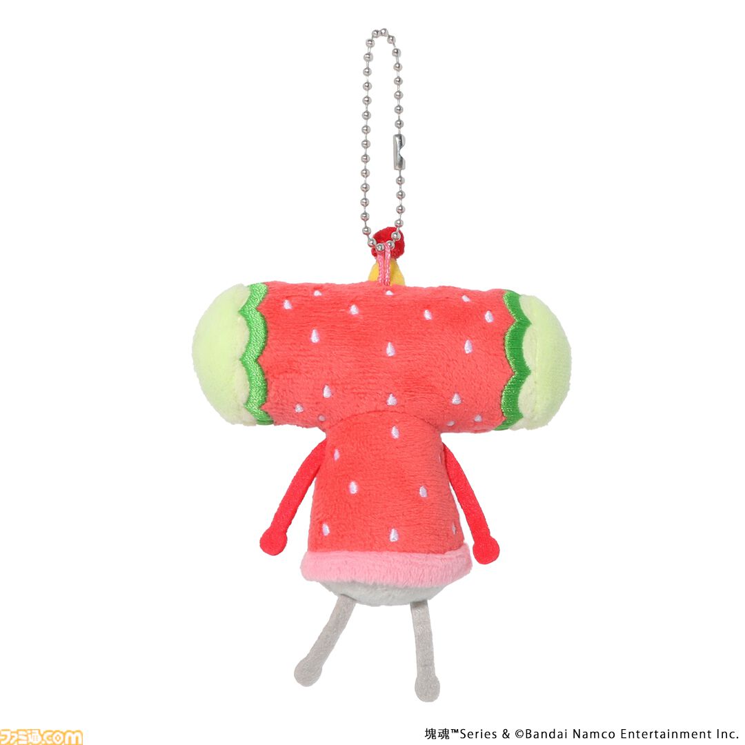 塊魂 王子 ミソ イチゴチャン ぬいぐるみ キーホルダー マスコット セット 塊魂』イチゴチャンとミソのぬいぐるみがかわいい。手のひら