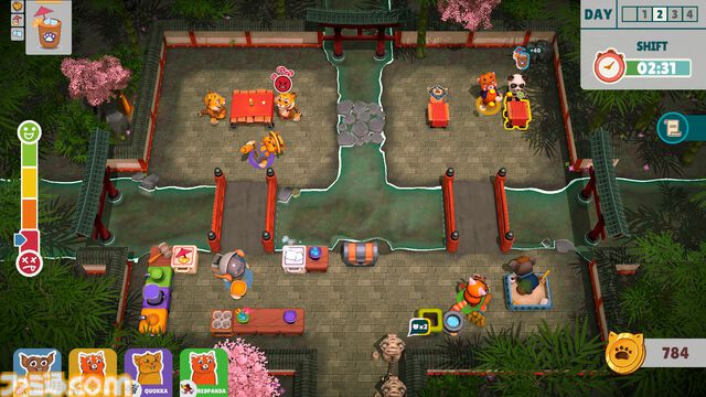 『Party Club』無料配布がリリースと同時に実施、3月19日0時まで。動物のお客をもてなし時には鉄拳制裁も加える最大4人のドタバタレストラン運営ゲーム