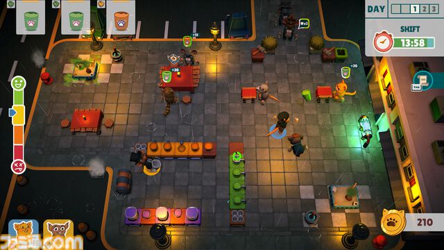 『Party Club』無料配布がリリースと同時に実施、3月19日0時まで。動物のお客をもてなし時には鉄拳制裁も加える最大4人のドタバタレストラン運営ゲーム