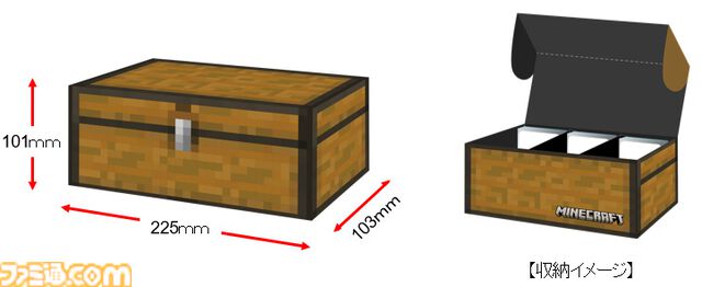 『マイクラ』トレーディングカード用ストレージボックスが4月18日発売。“ラージチェスト”にスリーブ付きのカードが最大で500枚を収納可能