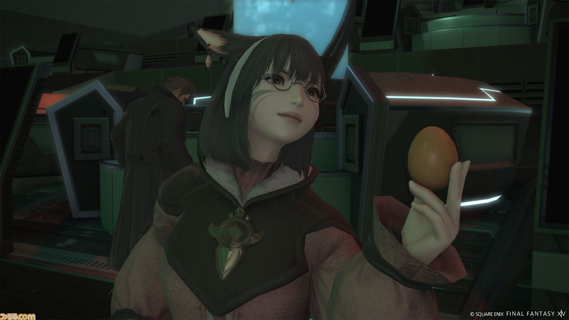 『FF14』パッチ7.2の“至天の座アルカディア：クルーザー級”に登場する闘士のビジュアル公開。背景には謎のシルエットも……？