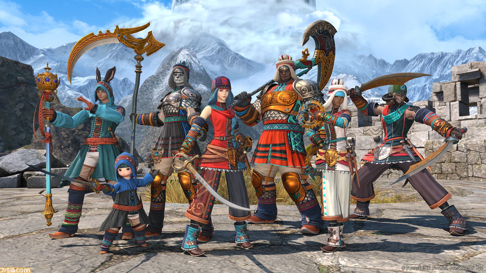 『FF14』パッチ7.2の“至天の座アルカディア：クルーザー級”に登場する闘士のビジュアル公開。背景には謎のシルエットも……？