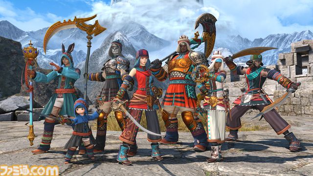 『FF14』パッチ7.2の“至天の座アルカディア：クルーザー級”に登場する闘士のビジュアル公開。背景には謎のシルエットも……？