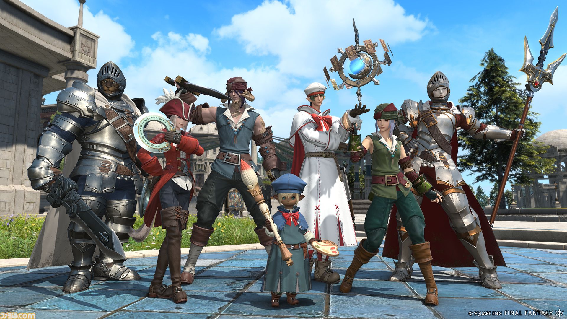 『FF14』パッチ7.2の“至天の座アルカディア：クルーザー級”に登場する闘士のビジュアル公開。背景には謎のシルエットも……？
