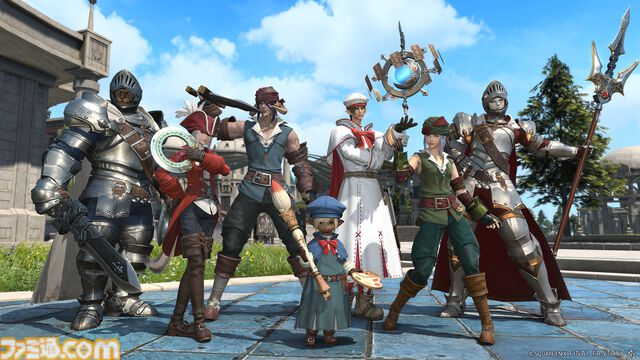 『FF14』パッチ7.2の“至天の座アルカディア：クルーザー級”に登場する闘士のビジュアル公開。背景には謎のシルエットも……？