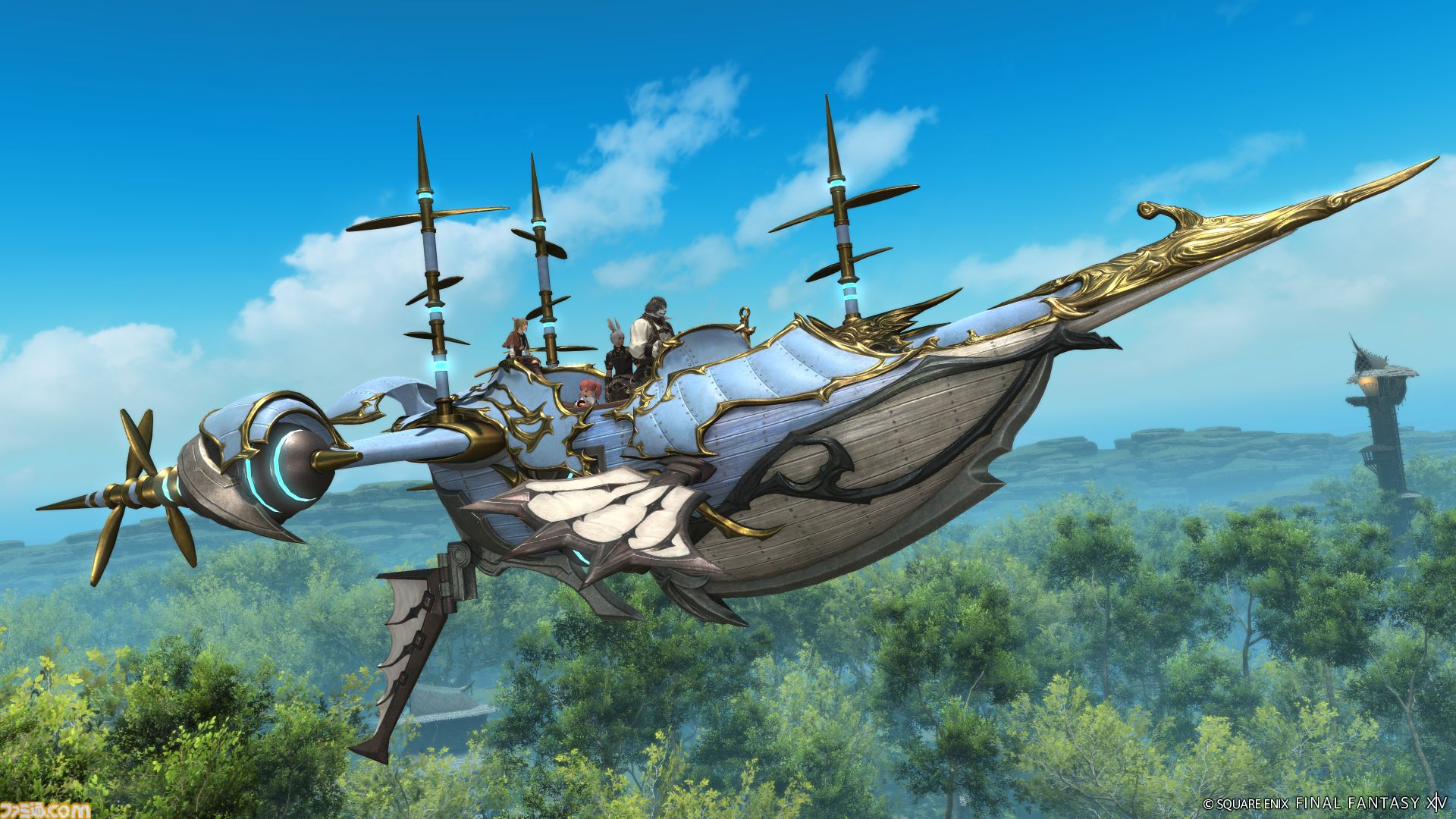 『FF14』パッチ7.2の“至天の座アルカディア：クルーザー級”に登場する闘士のビジュアル公開。背景には謎のシルエットも……？