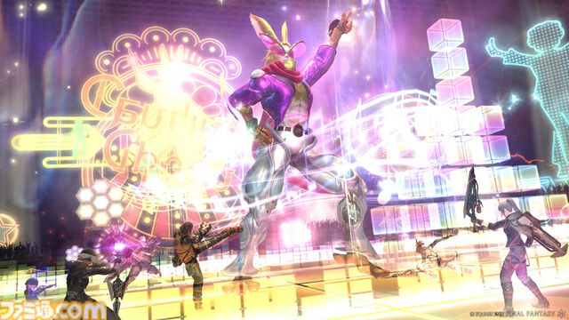 『FF14』パッチ7.2の“至天の座アルカディア：クルーザー級”に登場する闘士のビジュアル公開。背景には謎のシルエットも……？