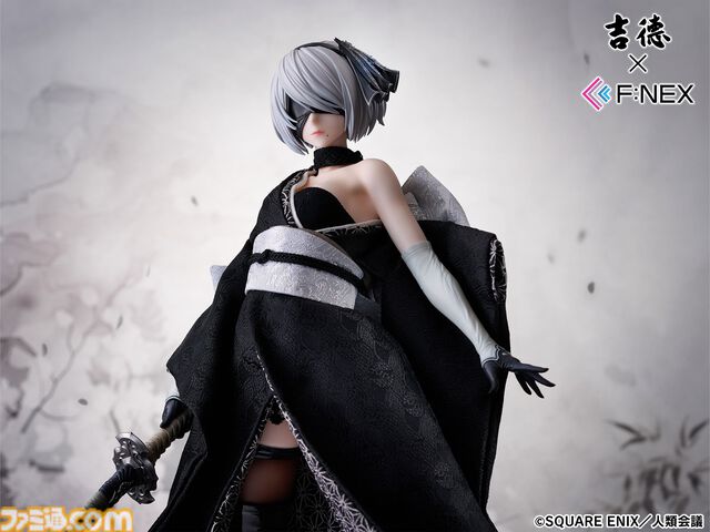 『ニーア オートマタ Ver1.1a』2Bが優美な着物姿で1/4スケールフィギュア化。老舗の日本人形ブランド吉徳とのコラボで本日（3/19）より予約開始