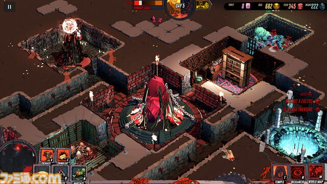 『Cthulhu Keeper』“クトゥルフ神話”のクリーチャーを召喚し、カルト教団を導くダンジョン構築＆戦略ゲーム。プレイテストがSteamで実施中