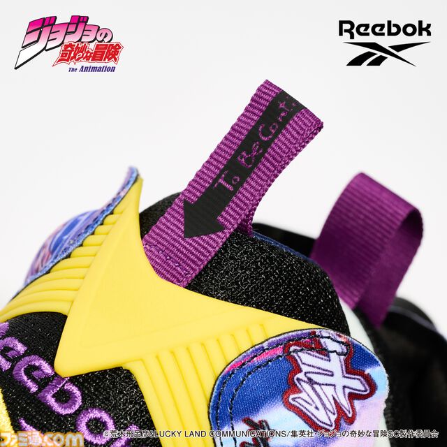 『ジョジョ スターダストクルセイダース』「オラオラ」を全面にあしらったスニーカーが登場。リーボック“インスタポンプフューリー 94”とのコラボモデル