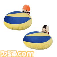 『ハイキュー!! ゴミ捨て場の決戦』一番くじが本日（3/21）発売。日向や研磨が飛びつくバレーボール型クッション、横断幕マグカップなどが登場