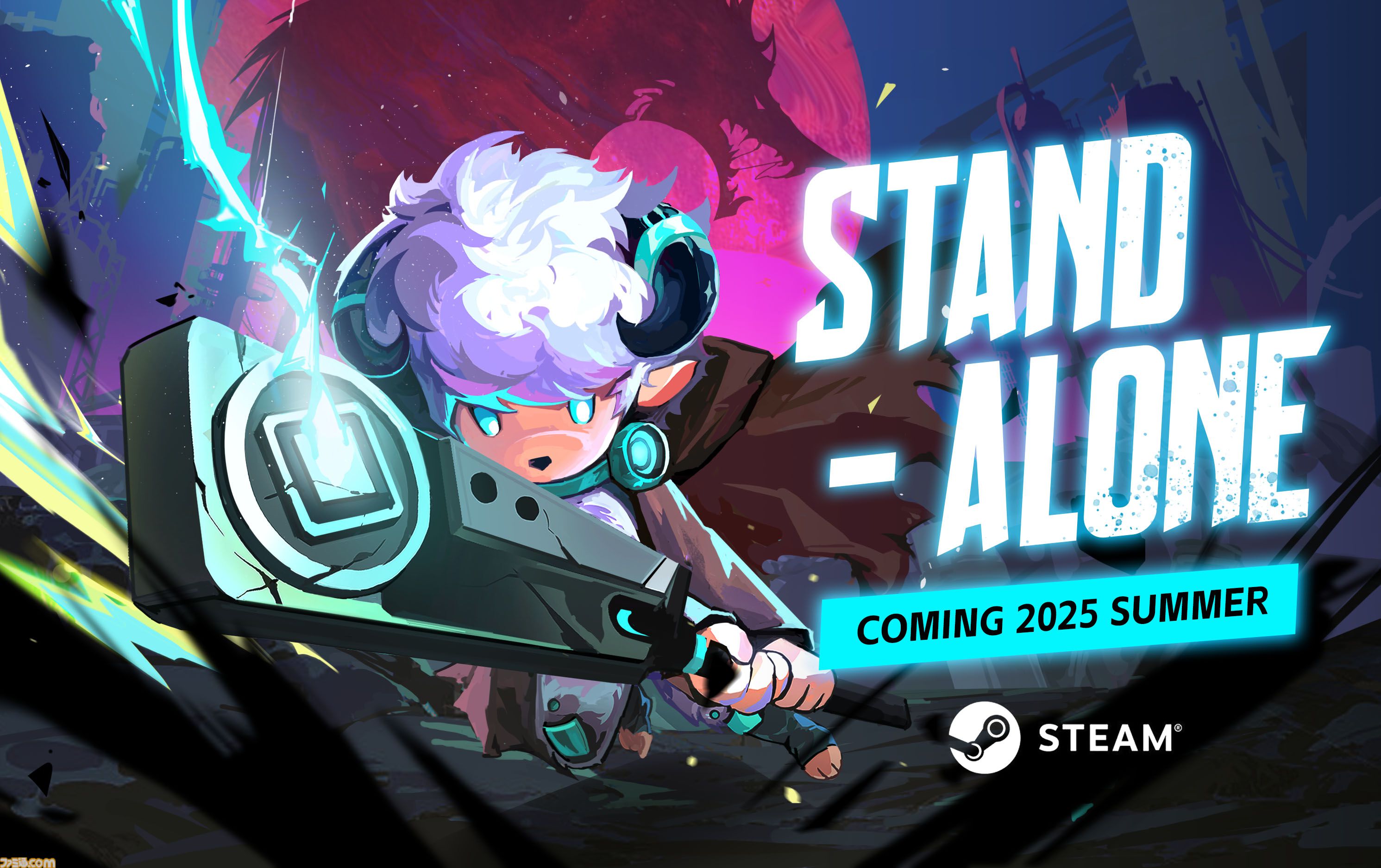 『STAND-ALONE』 Steamにて初のプレイテストがスタート。美麗なピクセルアートが特徴の高速コンボと精密な操作でオオカミロボットに立ち向かう横スクロールアクション