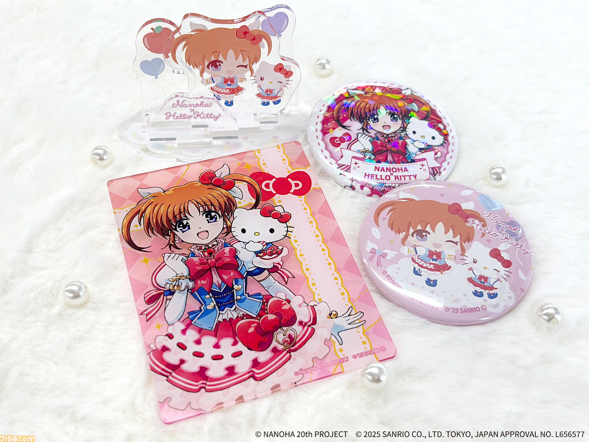 【リリカルなのは×サンリオ】ハローキティ＆なのは、シナモロール＆フェイトたちの“かわいい×かわいい”が溢れるコラボグッズが登場