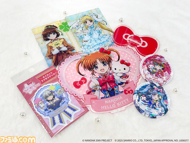 【リリカルなのは×サンリオ】ハローキティ＆なのは、シナモロール＆フェイトたちの“かわいい×かわいい”が溢れるコラボグッズが登場