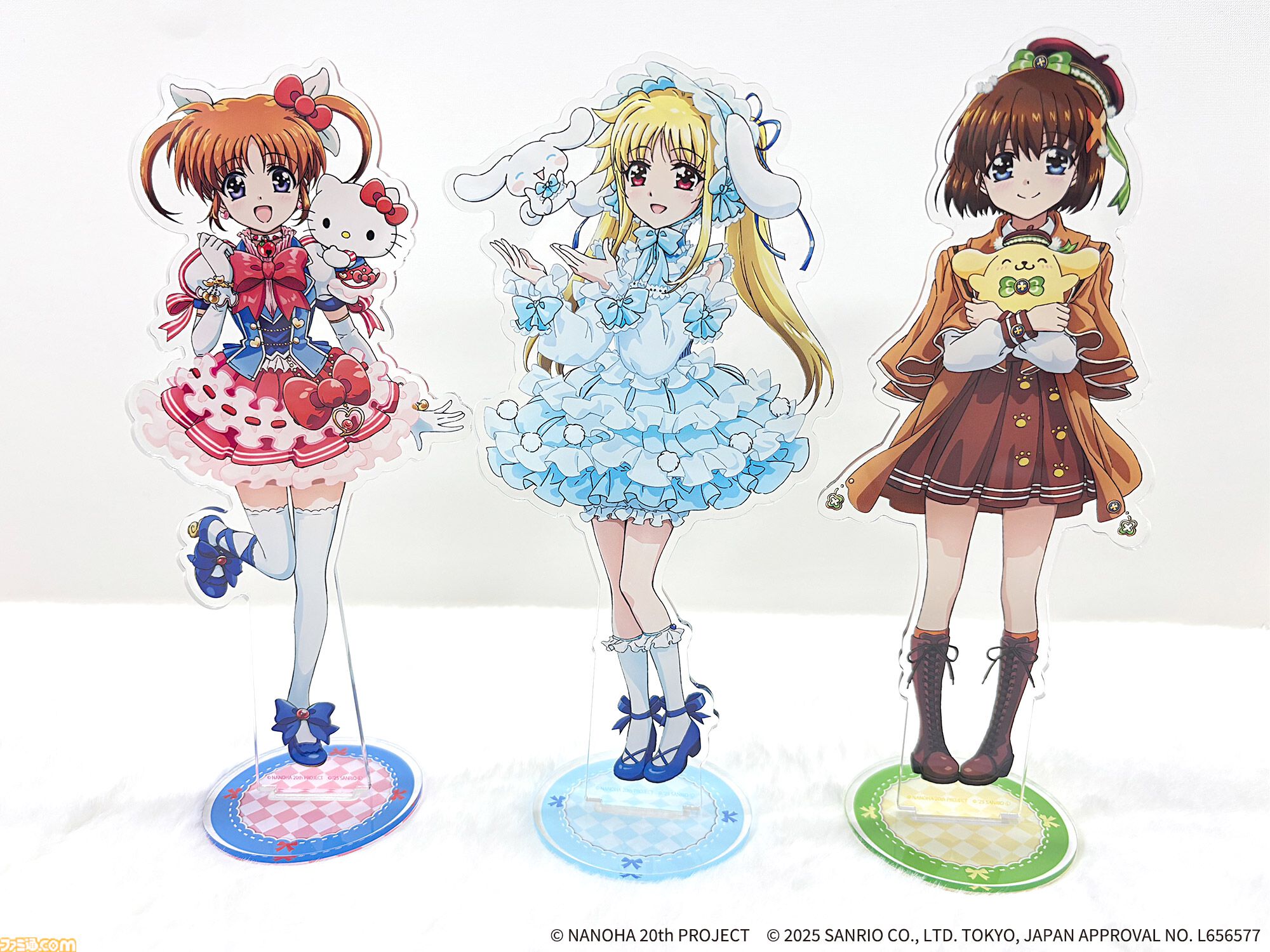 【リリカルなのは×サンリオ】ハローキティ＆なのは、シナモロール＆フェイトたちの“かわいい×かわいい”が溢れるコラボグッズが登場