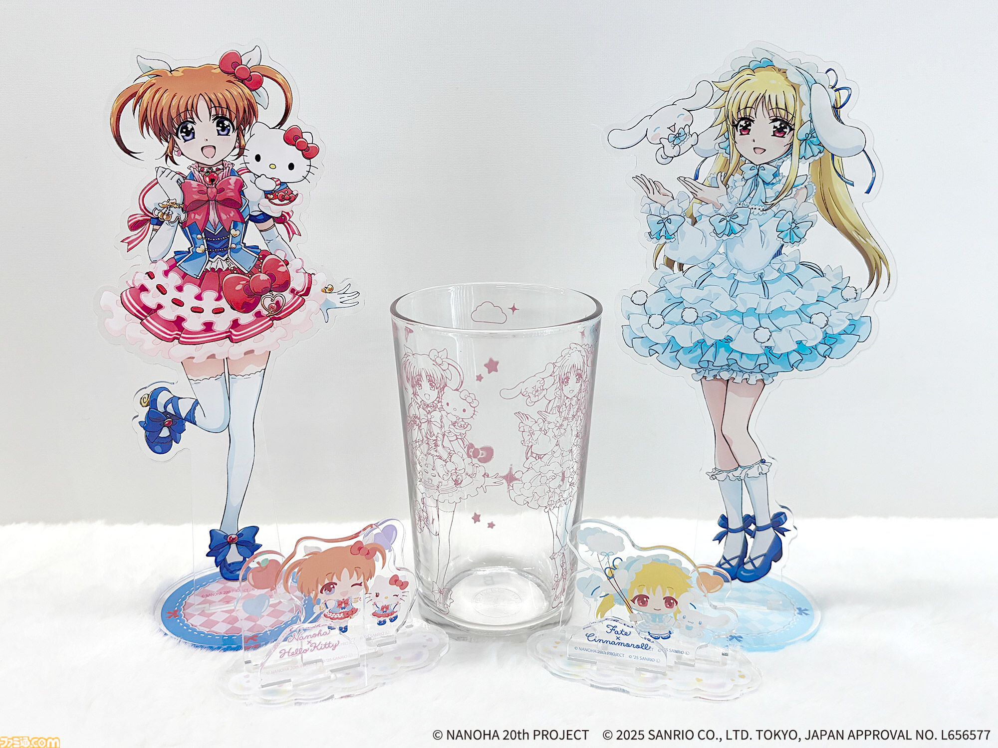 【リリカルなのは×サンリオ】ハローキティ＆なのは、シナモロール＆フェイトたちの“かわいい×かわいい”が溢れるコラボグッズが登場