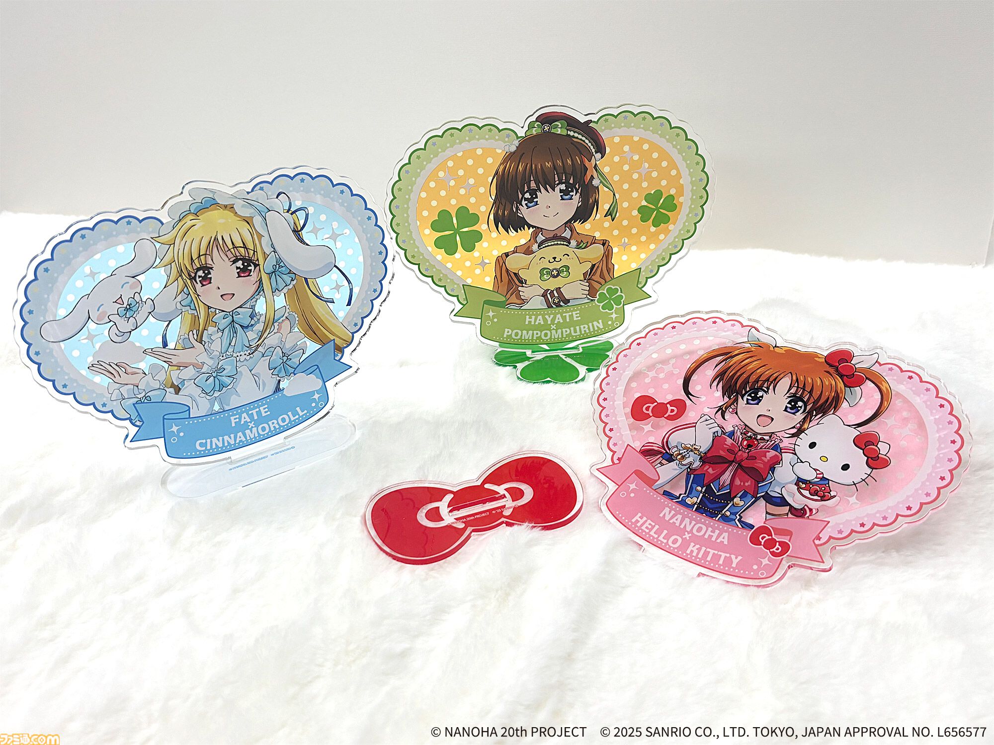 【リリカルなのは×サンリオ】ハローキティ＆なのは、シナモロール＆フェイトたちの“かわいい×かわいい”が溢れるコラボグッズが登場
