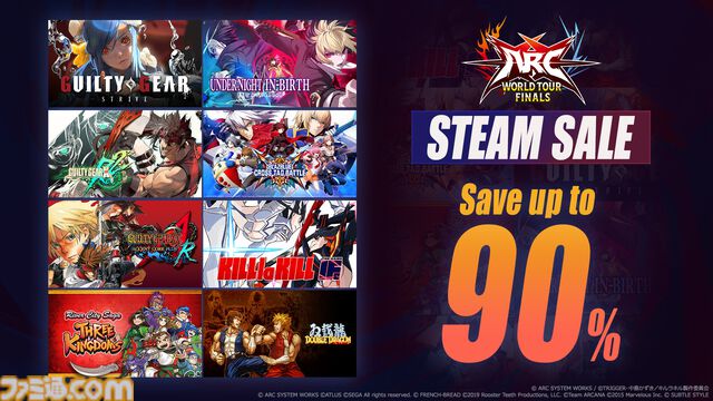 【最大90％オフ】『GUILTY GEAR -STRIVE-』50％オフ、『GUILTY GEAR -STRIVE-』50％オフ。アークシステムワークスのタイトルセールがSteamで開催中