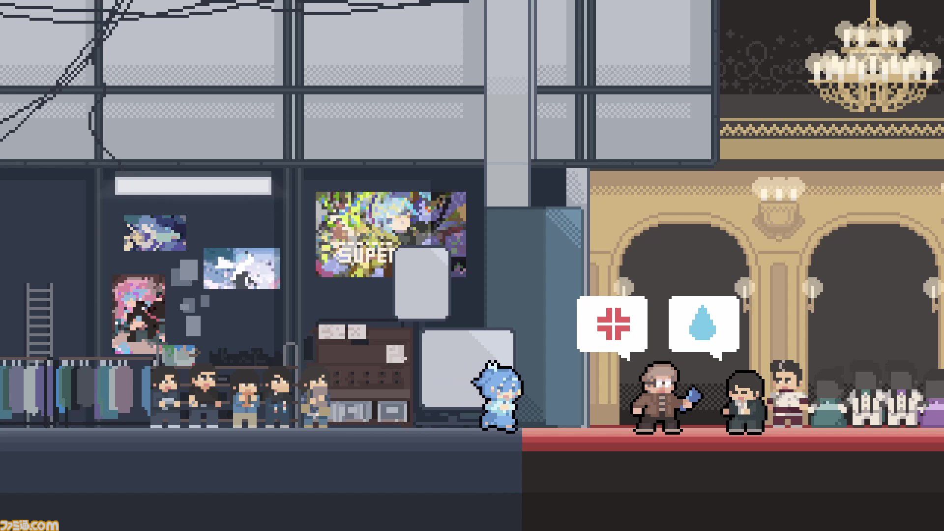【ホロライブ】星街すいせい『ビビデバ』がゲーム化、価格無料でいきなり配信。おしゃまな馬車に飛び乗らない2D横スクロールアクション、強力なパンチやガラスシューズで攻撃