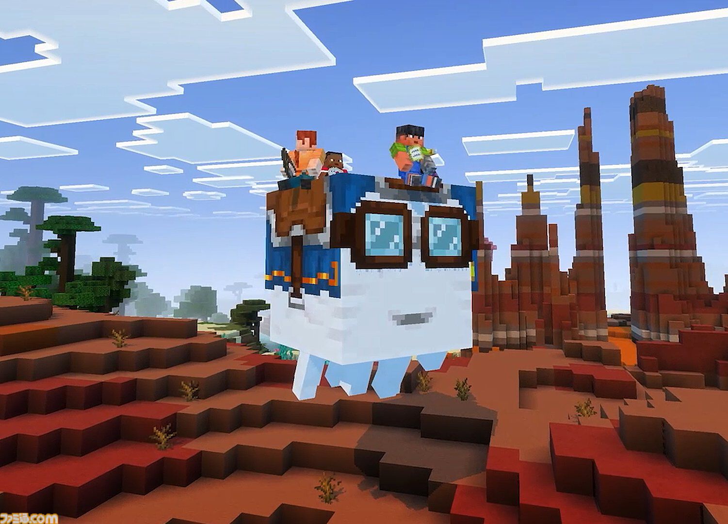 『マイクラ』グラフィックアップデートが発表。水面の反射や影の表現がより美しく。背に乗って空を飛べる友好モブ“ハッピーガスト”も
