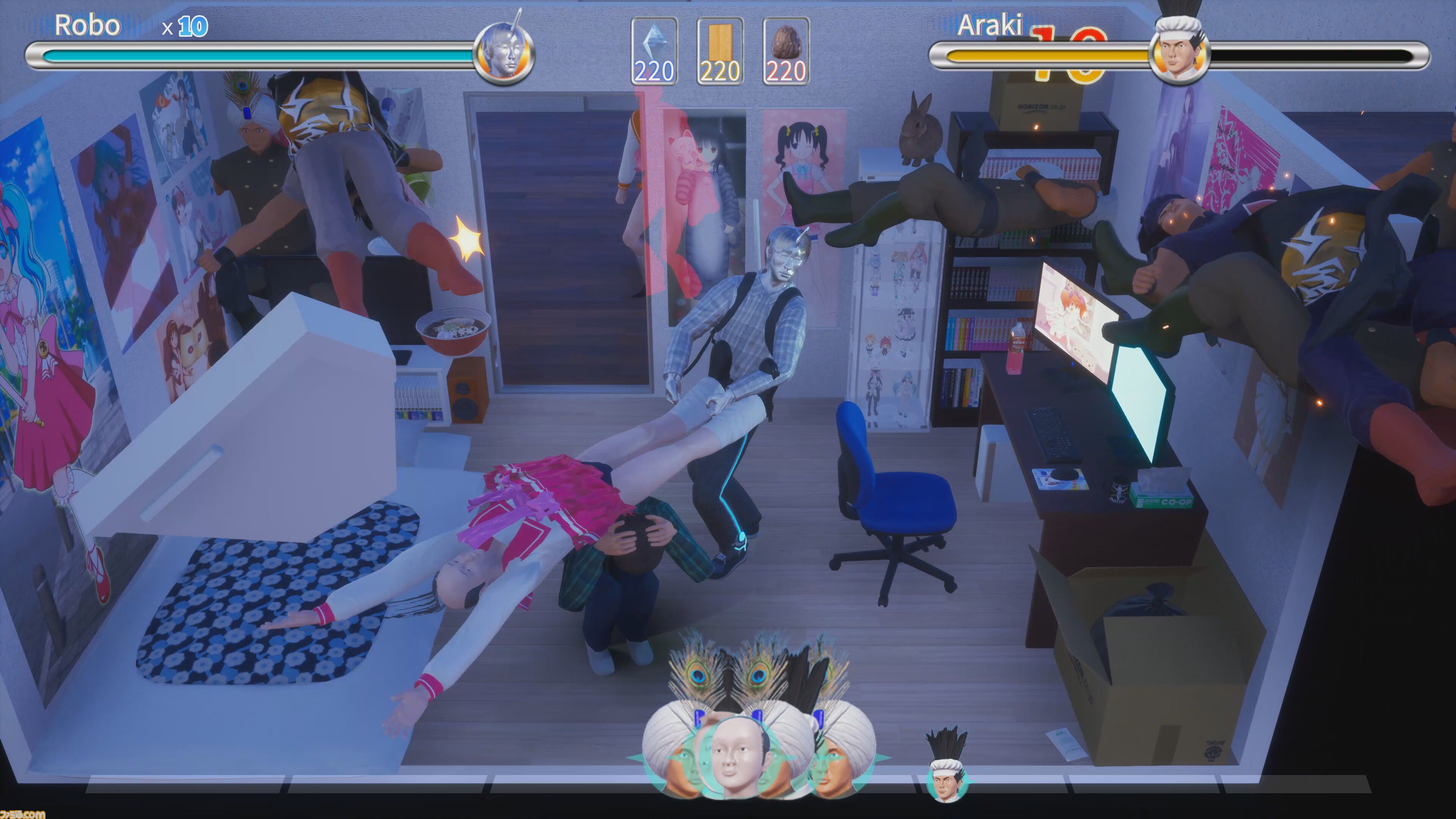 『Pull Stay』開発者のひきこもり経験を活かした格闘アクションゲーム。家に侵入する敵を拳や罠で撃退し、ひきこもり青年の安寧を守る【4/1発売】