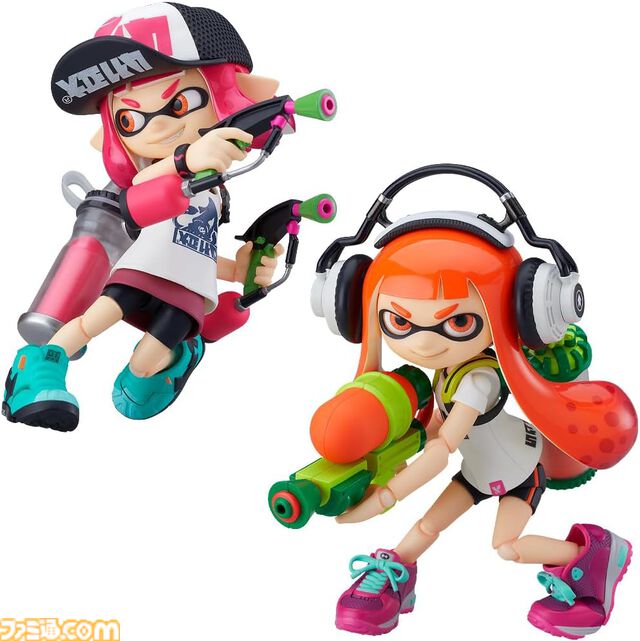 『スプラトゥーン』テンタクルズ（ヒメ＆イイダ）のイカしたフィギュアが再販決定、本日（3/25）より予約開始。付属パーツと広い可動域でいろんなシーンを再現可