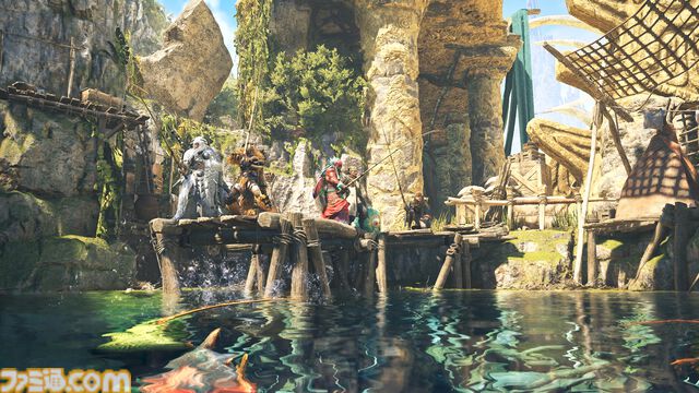 『モンハンワイルズ』大集会所が実装。ハンターどうしの交流の場ではミニゲームや歌姫のパフォーマンスを見ることも【モンスターハンターワイルズ ショーケース】