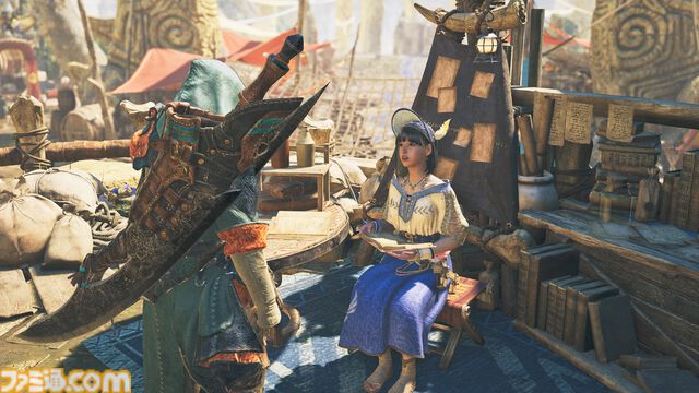 『モンハンワイルズ』大集会所が実装。ハンターどうしの交流の場ではミニゲームや歌姫のパフォーマンスを見ることも【モンスターハンターワイルズ ショーケース】