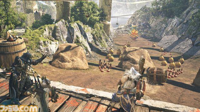 『モンハンワイルズ』大集会所が実装。ハンターどうしの交流の場ではミニゲームや歌姫のパフォーマンスを見ることも【モンスターハンターワイルズ ショーケース】