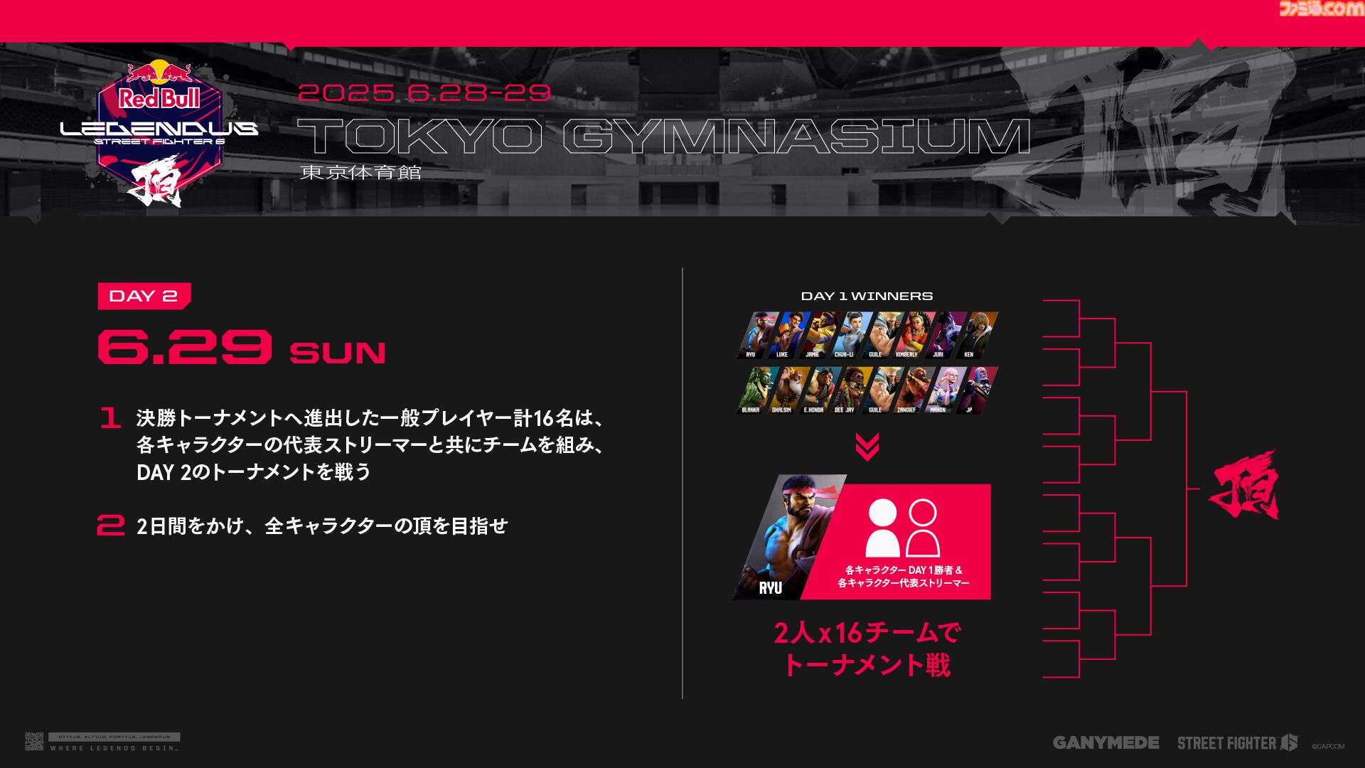 SHAKA主催『LEGENDUS』で『スト6』オフライン大会が開催決定。最大1024名の一般プレイヤーが参戦、エントリー受付中