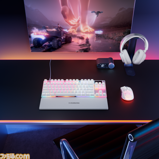 【SteelSeries】キーボード“Apex”シリーズがより映える新色ホワイトが新登場。世界最速キーボード“Apex Pro Gen 3”の60%ミニサイズモデルも登場。4月4日より販売