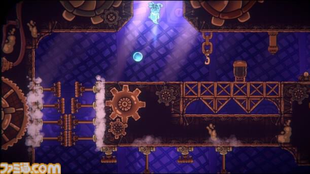 『BUBBLE GHOST REMAKE』1990年発売のゲームボーイ作品『バブルゴースト』リメイク版がSwitchで発売。かわいい幽霊が危険な城を進むアクションパズル