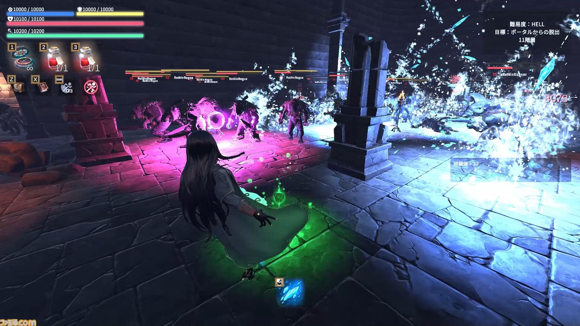 『Spell Fragments』オリジナルの最強魔法でダンジョン攻略に挑むローグライクTPS。クラファンの目標金額400％を達成