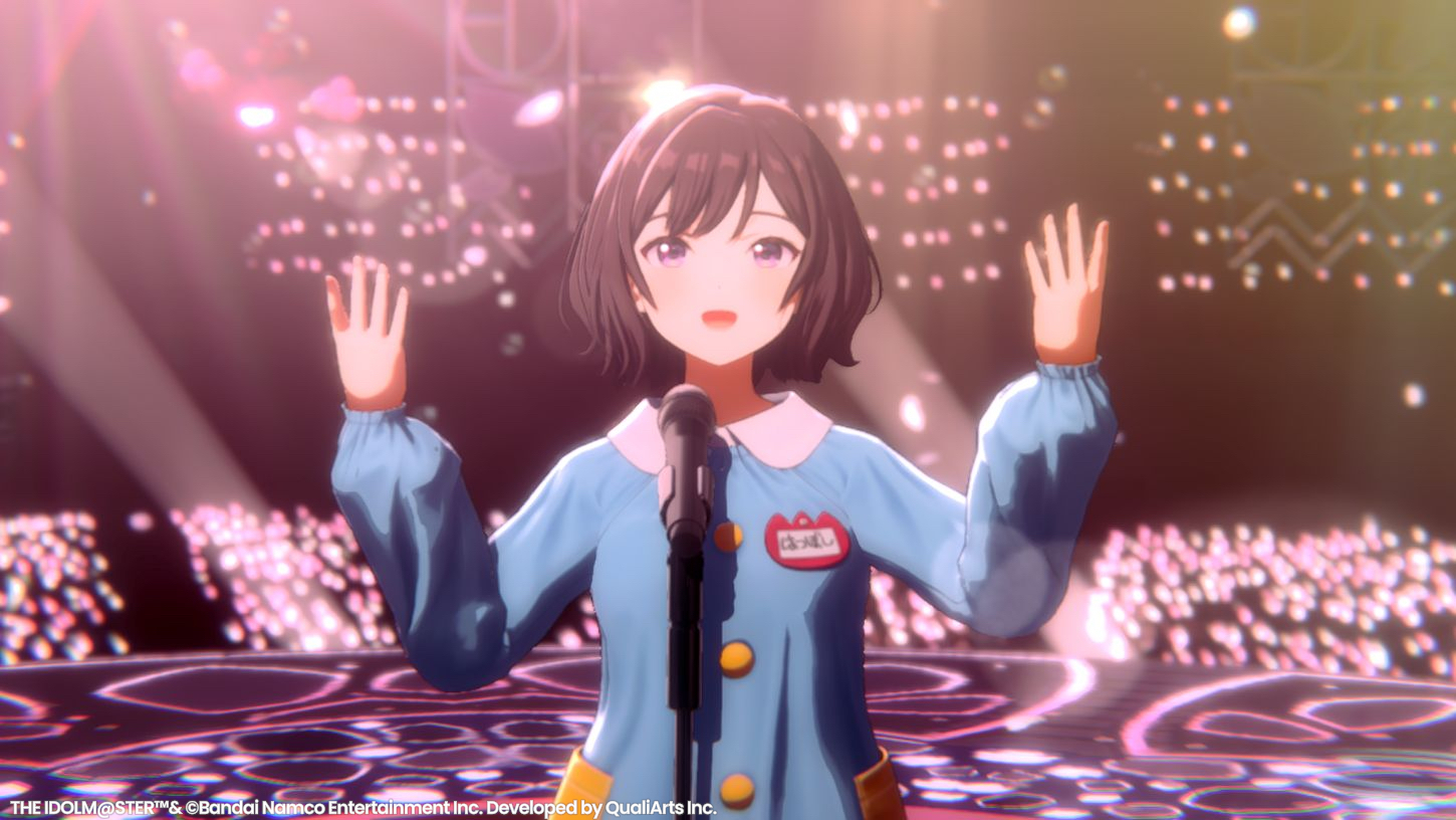 【学マス】あさり先生がライブに登場！ 制服にチャイルドスモック、Tシャツ水着などの衣装で『桜フォトグラフ』を歌い上げる【エイプリルフール】