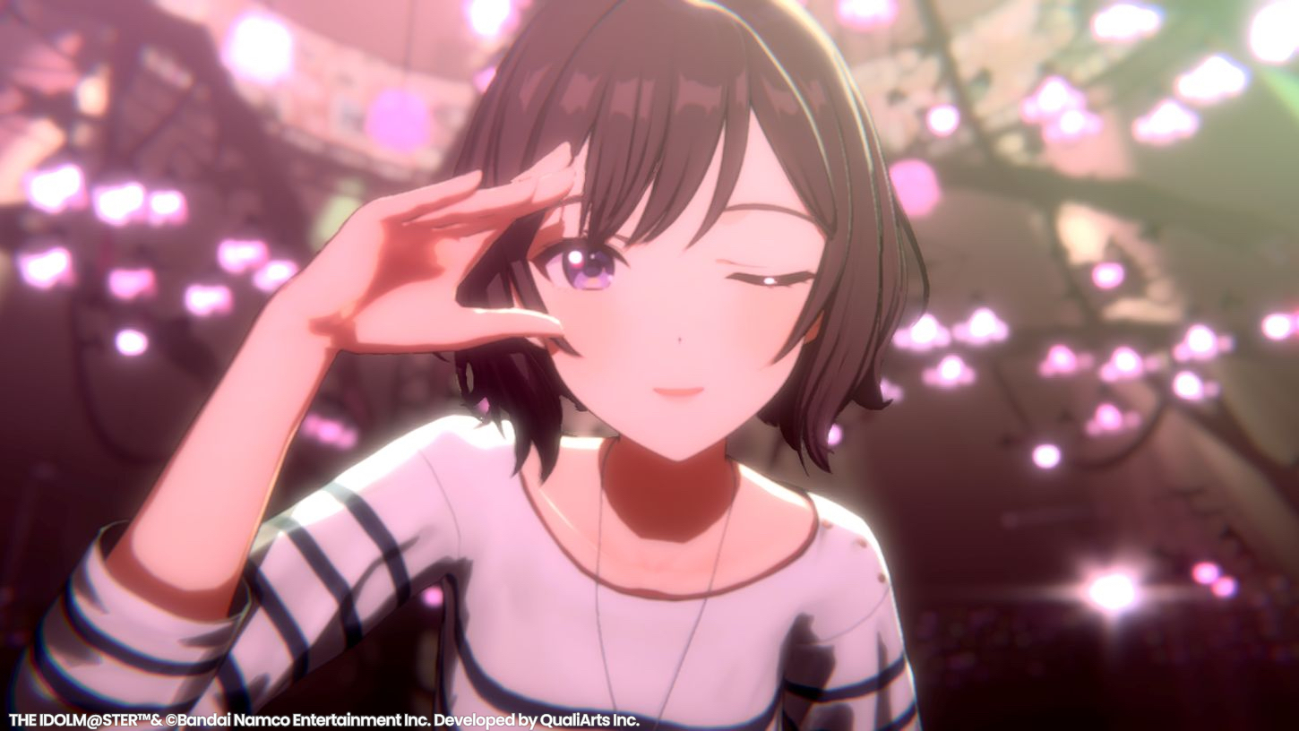 【学マス】あさり先生がライブに登場！ 制服にチャイルドスモック、Tシャツ水着などの衣装で『桜フォトグラフ』を歌い上げる【エイプリルフール】