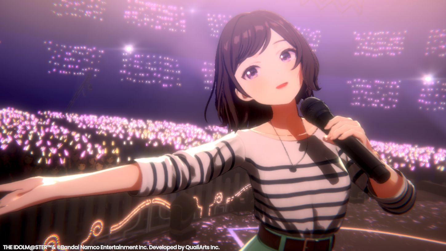 【学マス】あさり先生がライブに登場！ 制服にチャイルドスモック、Tシャツ水着などの衣装で『桜フォトグラフ』を歌い上げる【エイプリルフール】