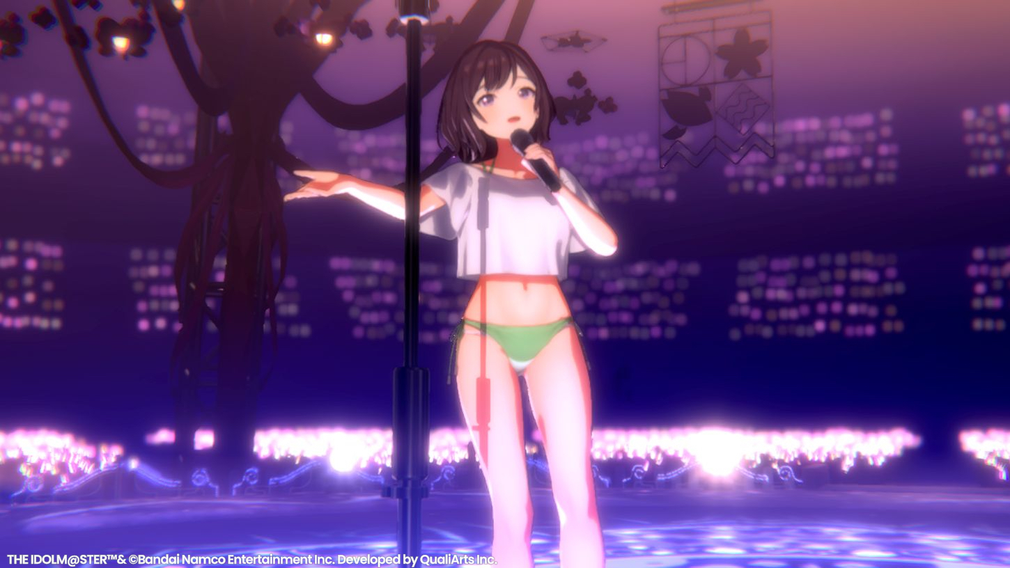 【学マス】あさり先生がライブに登場！ 制服にチャイルドスモック、Tシャツ水着などの衣装で『桜フォトグラフ』を歌い上げる【エイプリルフール】