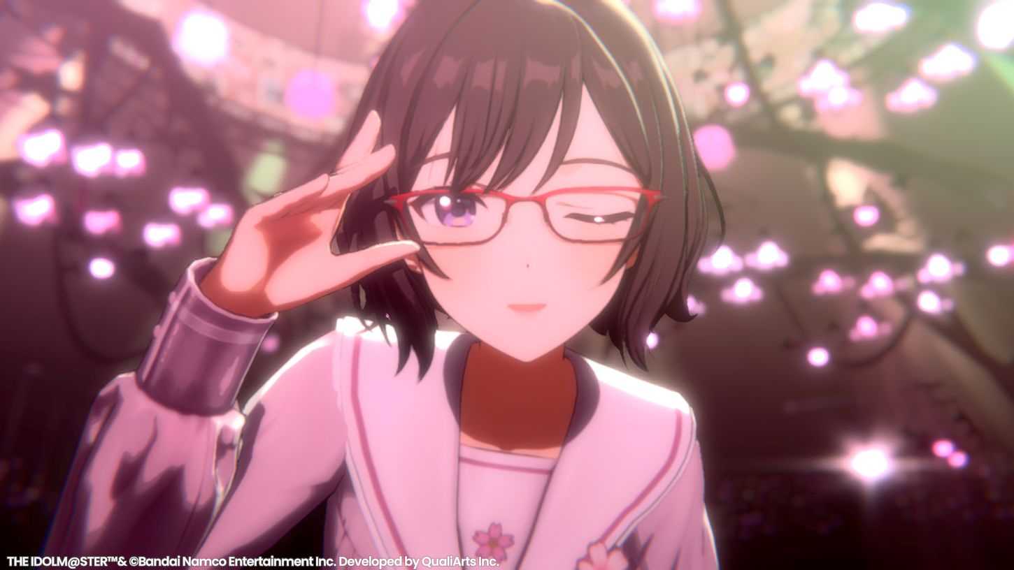 【学マス】あさり先生がライブに登場！ 制服にチャイルドスモック、Tシャツ水着などの衣装で『桜フォトグラフ』を歌い上げる【エイプリルフール】