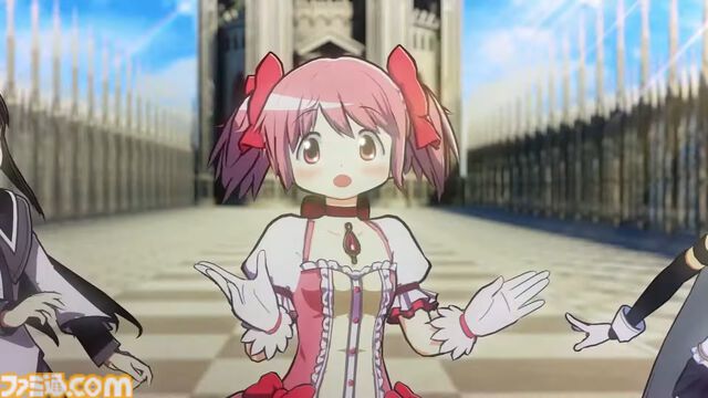【まどドラ】まどかたちがダンシング魔法少女に。いまどきもはや珍しい感じのCGで踊る。プロデューサーはもちろんキュウべえ【エイプリルフール】