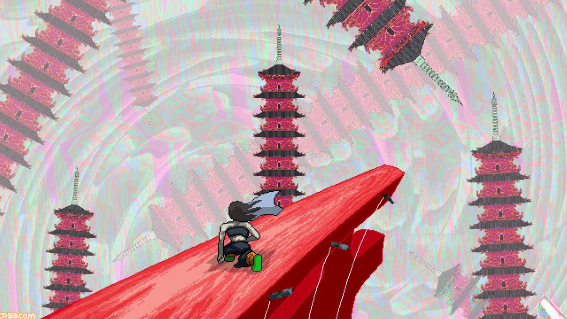 『SONOKUNI』Switch版が本日（4/1）発売。バイオな日本神話の世界が舞台の見下ろし型高速アクション。日常を守るため時空間を操り大国にカチコめ